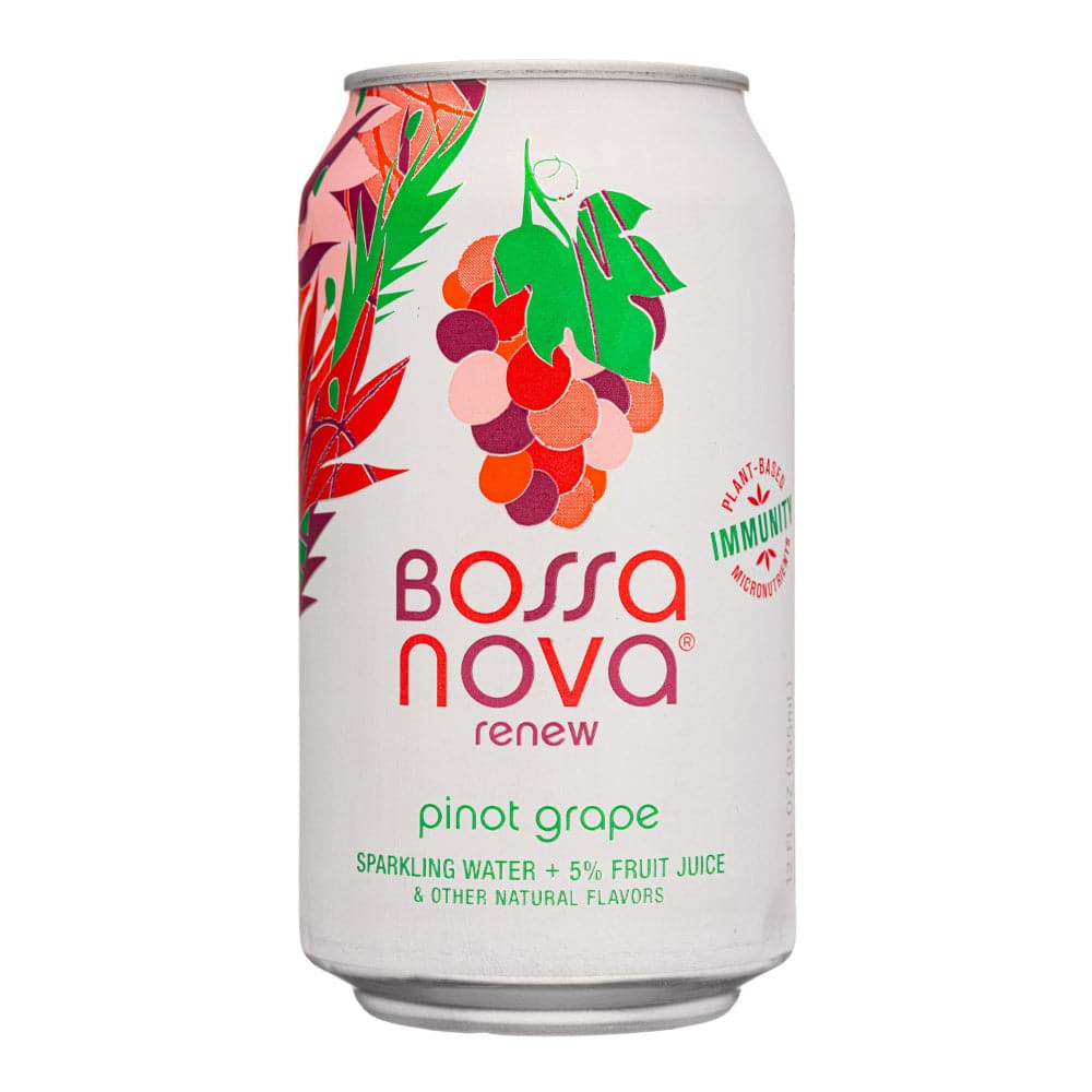 Bossa Nova – Pinot Grape Sparkling Water, 96 fl oz – Pack of 3