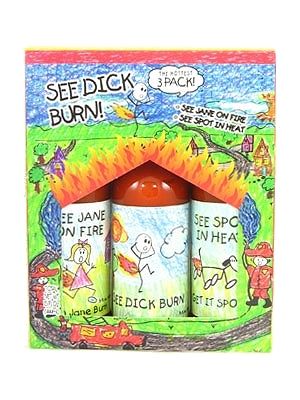 See Dick Burn Hot Sauce 3 Pack, 3/5oz.
