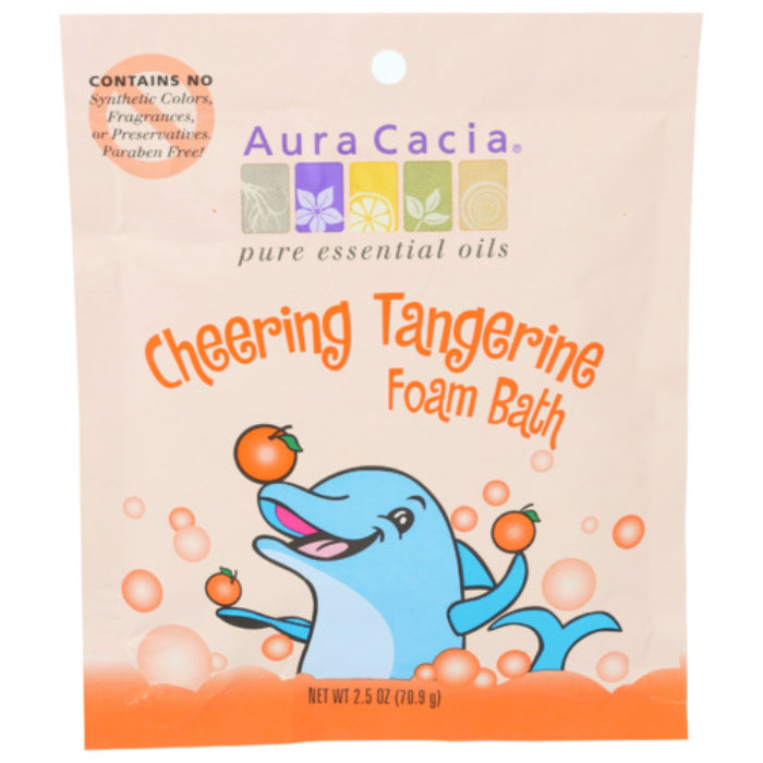 Aura Cacia – Bath Foam Kid Cheering, 2.5 OZ – Pack of 6