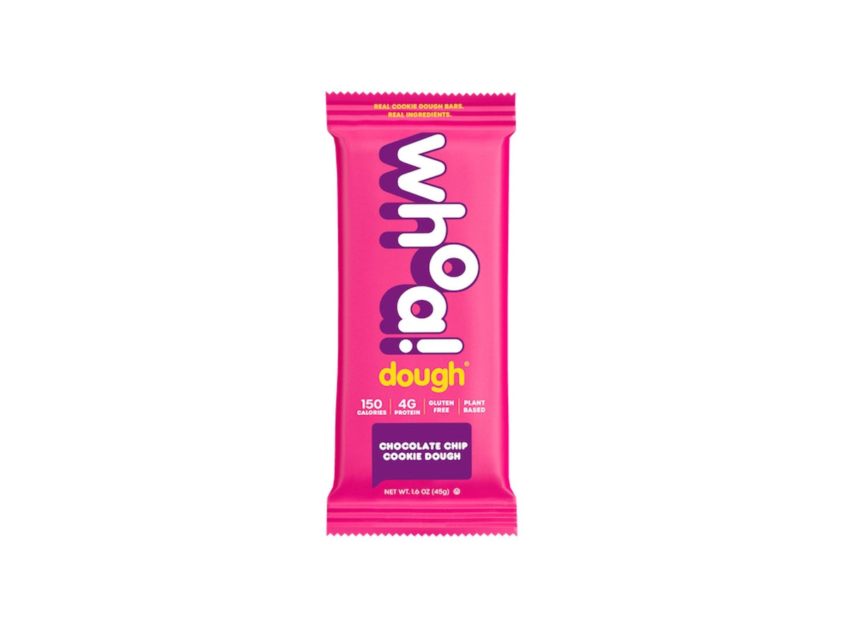 Whoa Dough Chocolate Chip Cookie Dough Bars – 10 x 1.6oz