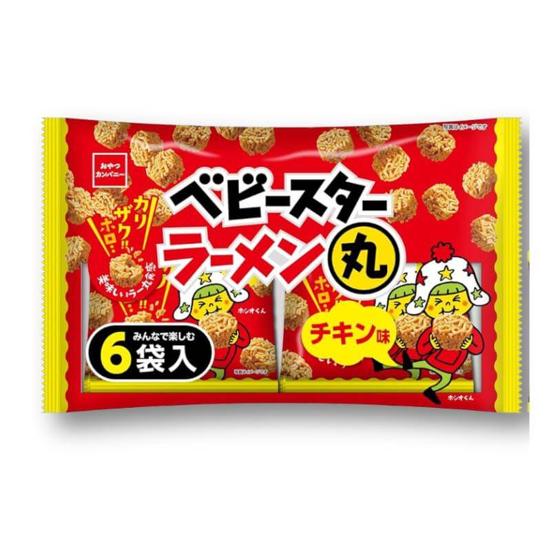 Baby Star Chicken Ramen Noodle Snack – 6 pcs Pack