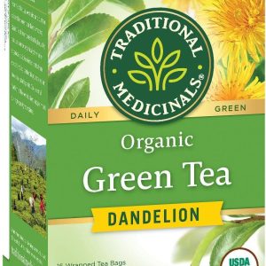 Traditional Medicinals – Dandelion Green Tea, 16 Bags | Pack of 6