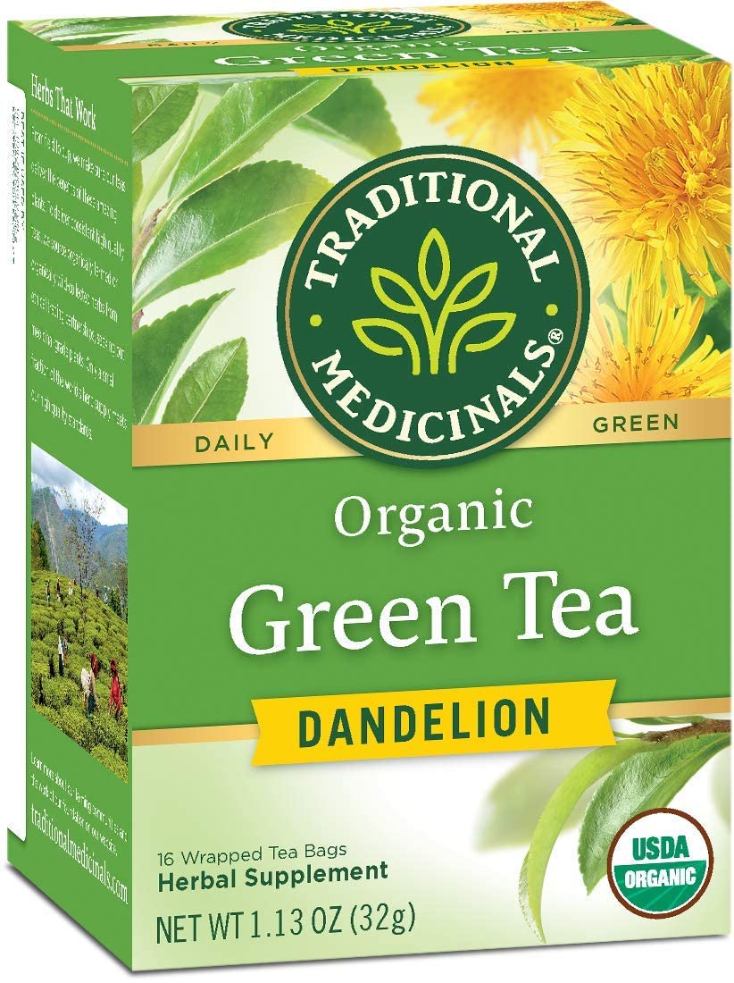 Traditional Medicinals – Dandelion Green Tea, 16 Bags | Pack of 6