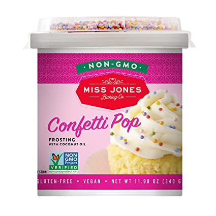 Miss Jones Confetti Pop Frosting – Organic, Vegan, and Fun