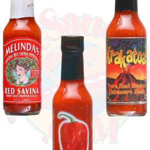 Best of Red Savina Pepper Hot Sauces Gift Set, 3/5oz.