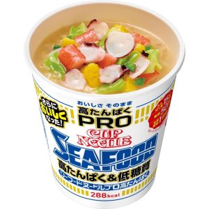 NISSIN Cup Noodle Seafood PRO High Protein & Low Sugar 78g x 12 Packs Japan – Tokyo Sakura Mall