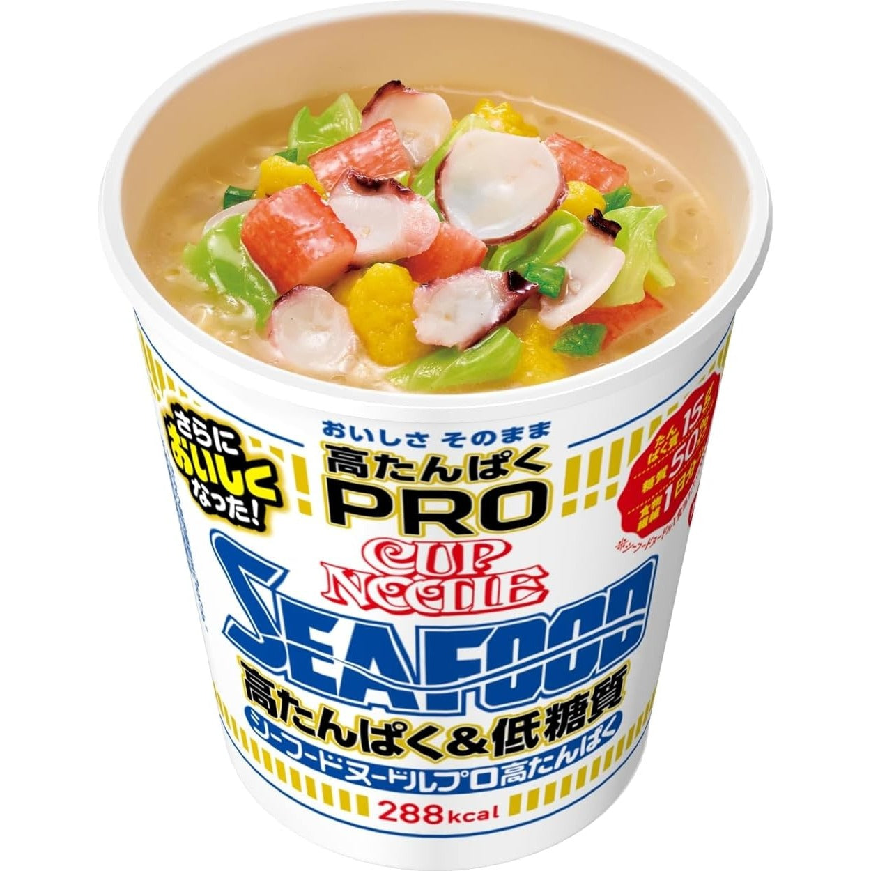 NISSIN Cup Noodle Seafood PRO High Protein & Low Sugar 78g x 12 Packs Japan – Tokyo Sakura Mall