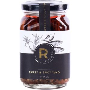 R Kitchen – Sweet and Spicy Tuyo – Gourmet Pasteurized Bottled Deboned Dried Herring – 250 G