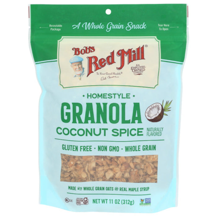 Bob’s Red Mill – Granola, Homestyle, Coconut Spice, 11 OZ – Pack of 6