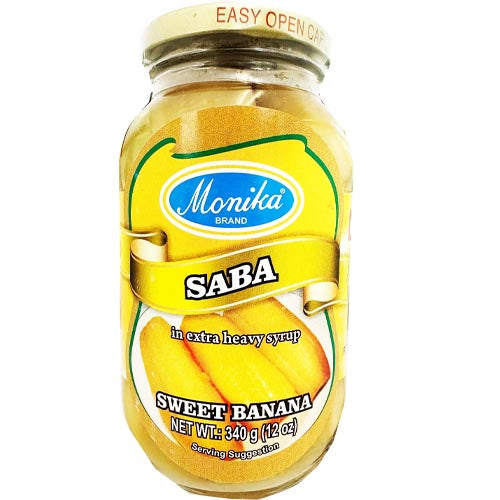 Monika Brand – SABA in Extra Heavy Syrup – Sweet Banana – 12 OZ