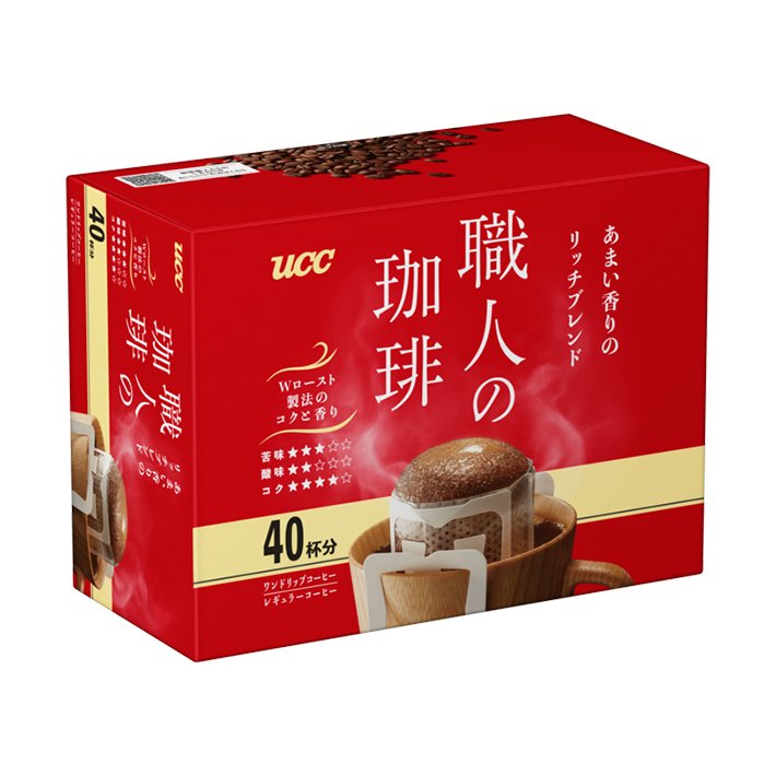 UCC Meister’s Drip Coffee Bags Sweet Aroma 40 Count