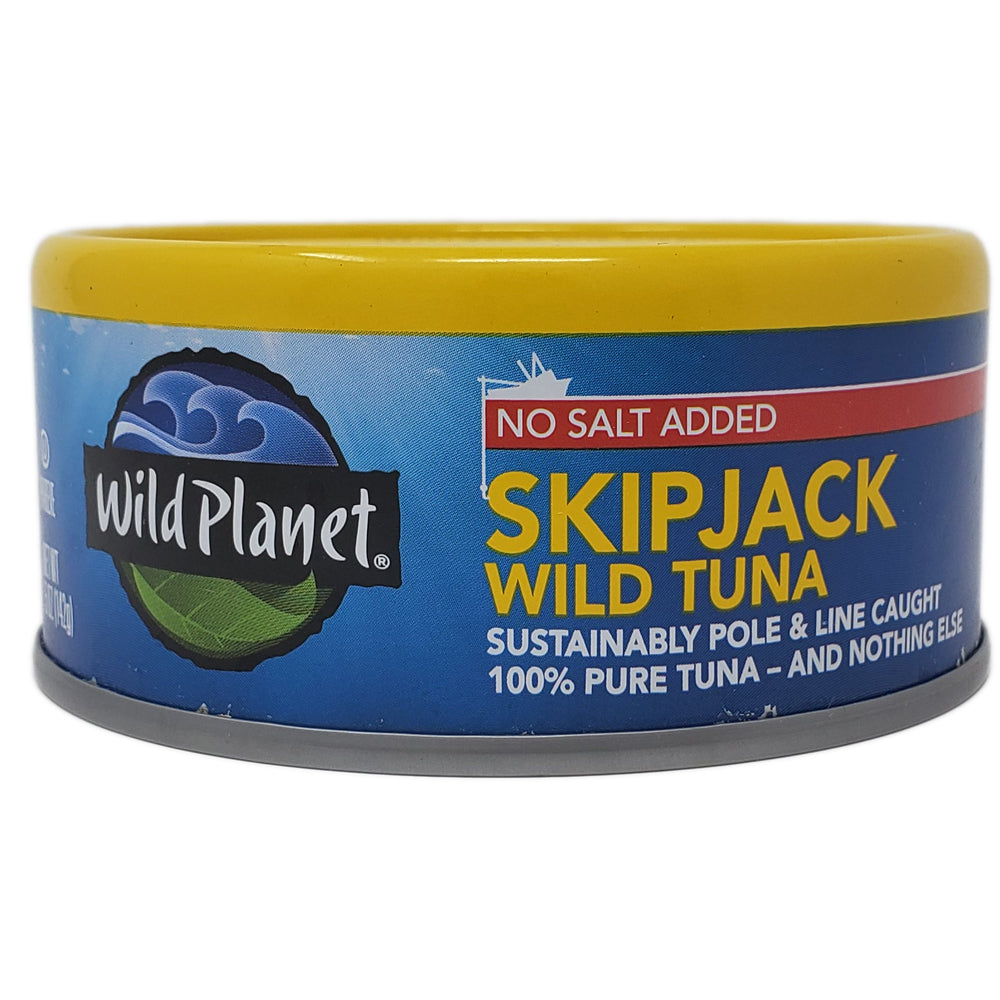 Wild Planet No Salt Added Skipjack Tuna – 5oz.