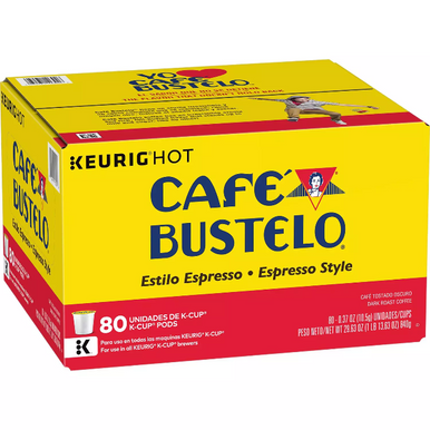 Cafe Bustelo Espresso Style Coffee K-Cups, 80 ct.