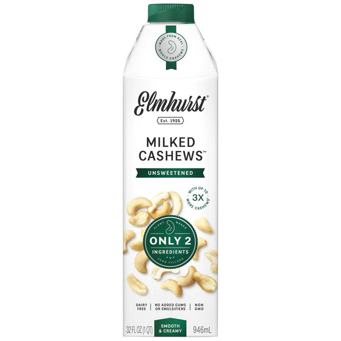 Elmhurst – Unsweetened Cashew Milk, 32 fl oz | Buy Online at PlantX