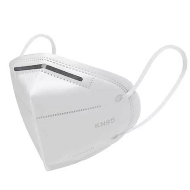 KN95 Protective Face Mask White Reusable 5 Layer, 5 Pack