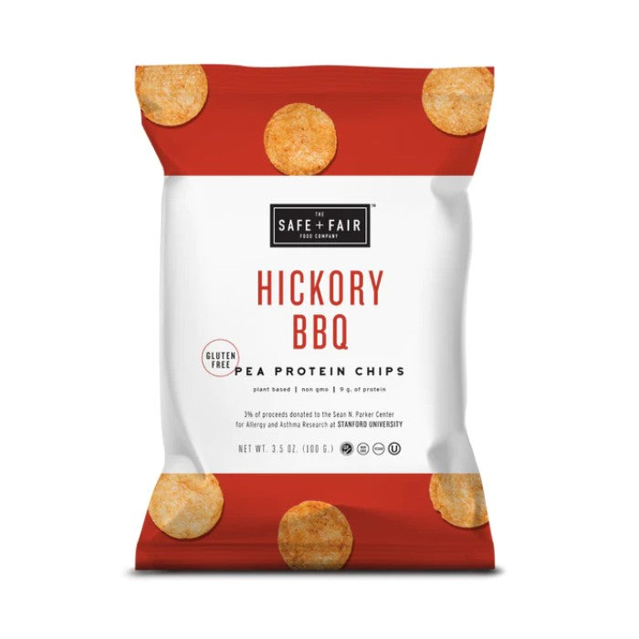 The Safe And Fair Food Co Chips Hickory BBQ Peas 3.5 Oz – Pack Of 12