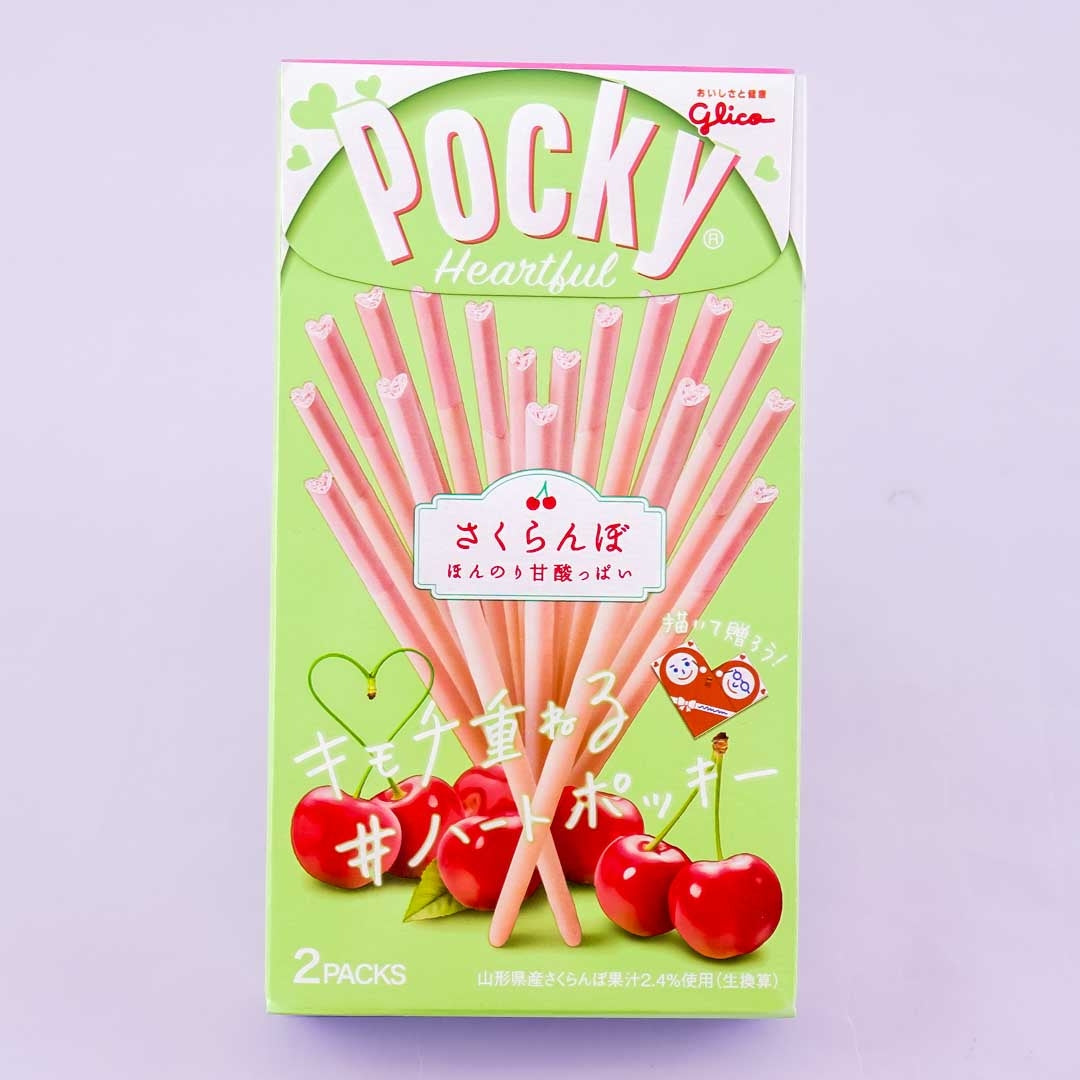 Pocky Heart Biscuit Sticks – Cherry