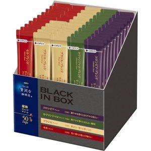 AGF Little Luxurious Coffee Shop Black In Black 4 Assortment 50 cups Made in JAPAN – Tokyo Sakura Mall