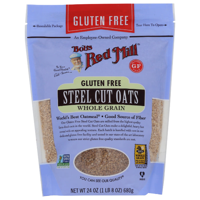 Bob’s Red Mill – Oats Steel Cut Gluten-Free, 24 oz – Pack of 4
