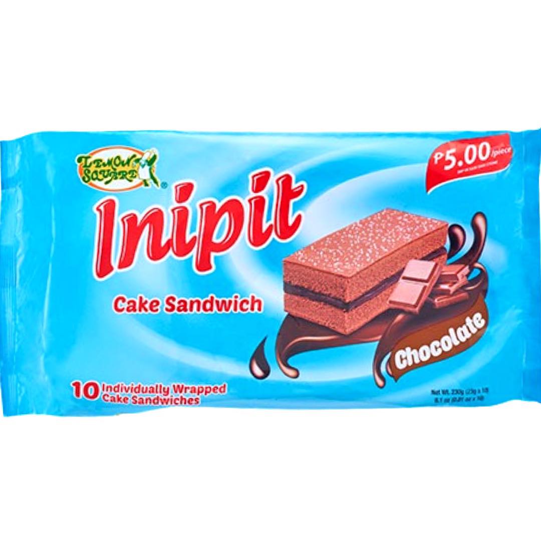 Lemon Square – Inipit – Cake Sandwich – Chocolate – 10 Pack – 230 G