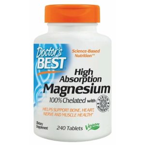 Doctor’S Best – High Absorption Magnesium 100 Mg, 240 Tablets