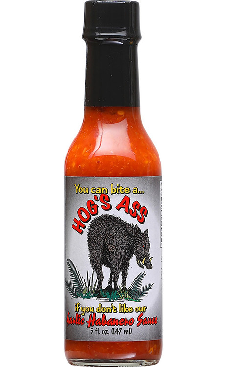 Hog’s Ass Garlic Habanero Hot Sauce, 5oz.