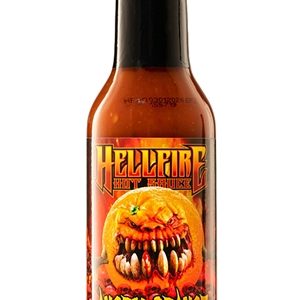 Hellfire Angry Orange Cherry Orange Reaper Hot Sauce, 5oz.
