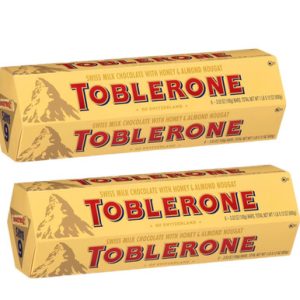 Toblerone Swiss Milk Chocolate Bar, 3.52 oz, 6 Count (Pack of 2)