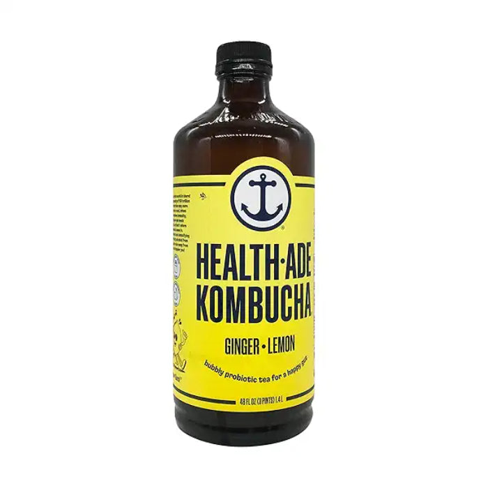 Health Ade – Kombucha Ginger Lemon, 48fo | Pack of 6