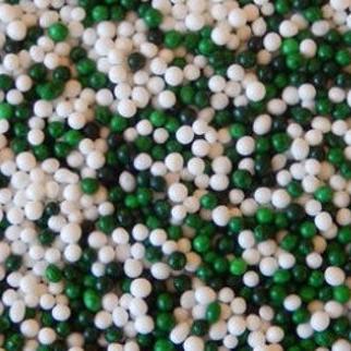 Green & White Nonpareil Topping Mix
