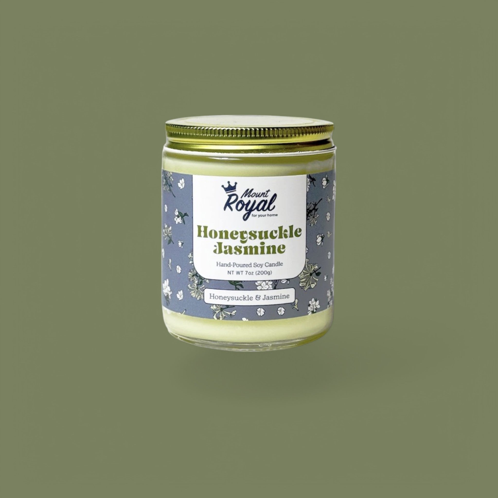 Honeysuckle Jasmine Candle – Floral & Fresh Hand-Poured Soy Wax Candle