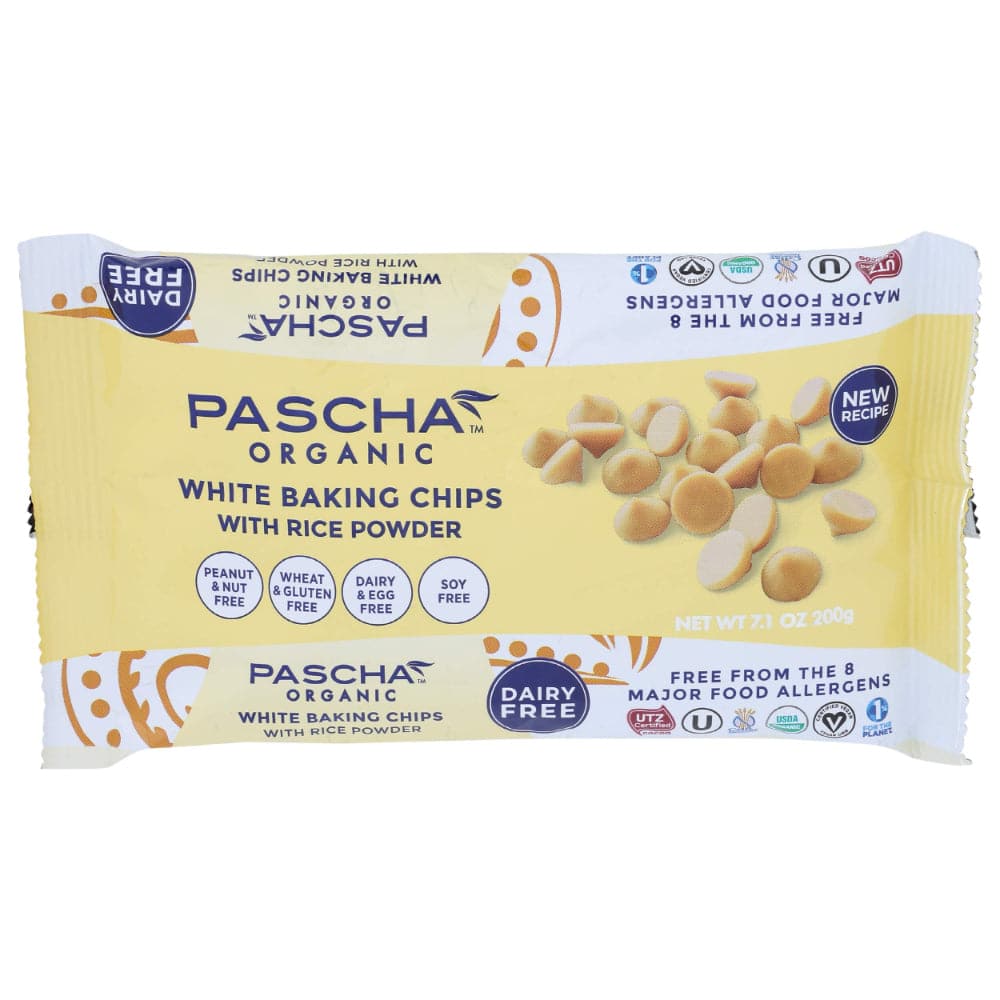 Pascha – Organic Rice Milk Chocolate White Chocolate Baking Chips, 7 O