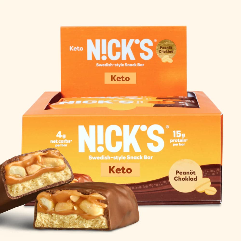 NICKS – Peanot CHOKLAD Snack Bar 8PK 2.2 OZ – (Pack of 8)