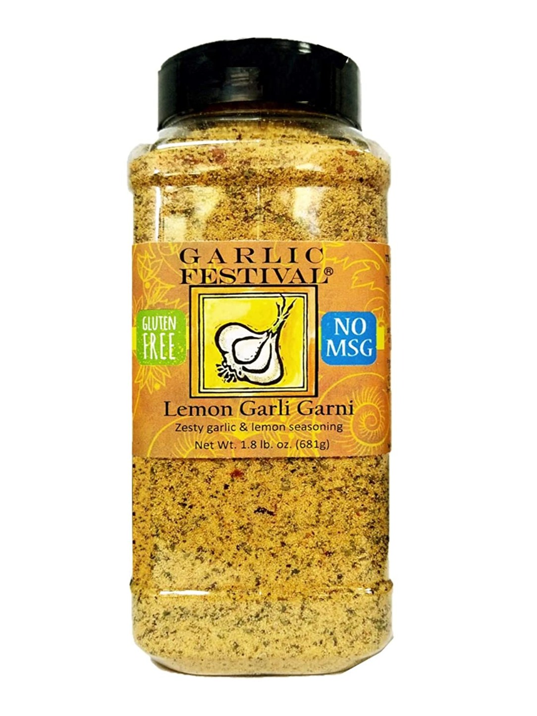 Seasoning Lemon Garli Garni 1lb 8 oz Garlic Festival Foods