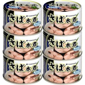 TOMINAGA Saba no Mizuni Mackerel in Water Canned DHA & EPA JAPAN 150g × 6 Cans – Tokyo Sakura Mall