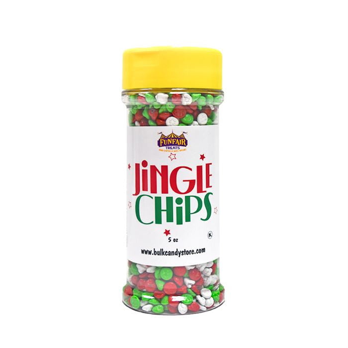 Jingle Chips – Christmas Candy Coated Chocolate Chips – 5 oz