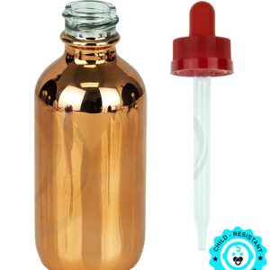 Rose GOLD Chili Extract Bottle with Dropper, 1oz.