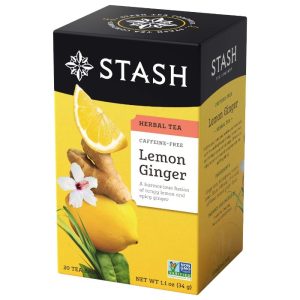 Stash – Lemon Ginger Tea, 20 Bags | Pack of 6