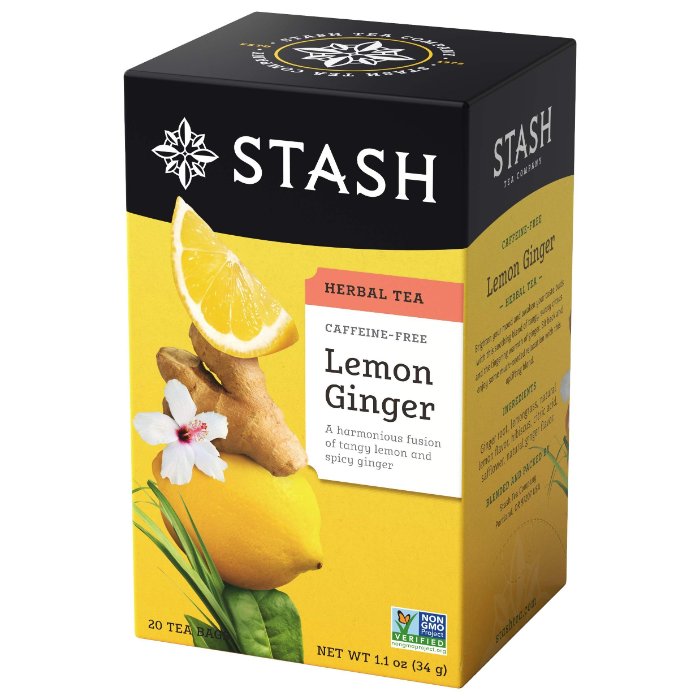 Stash – Lemon Ginger Tea, 20 Bags | Pack of 6