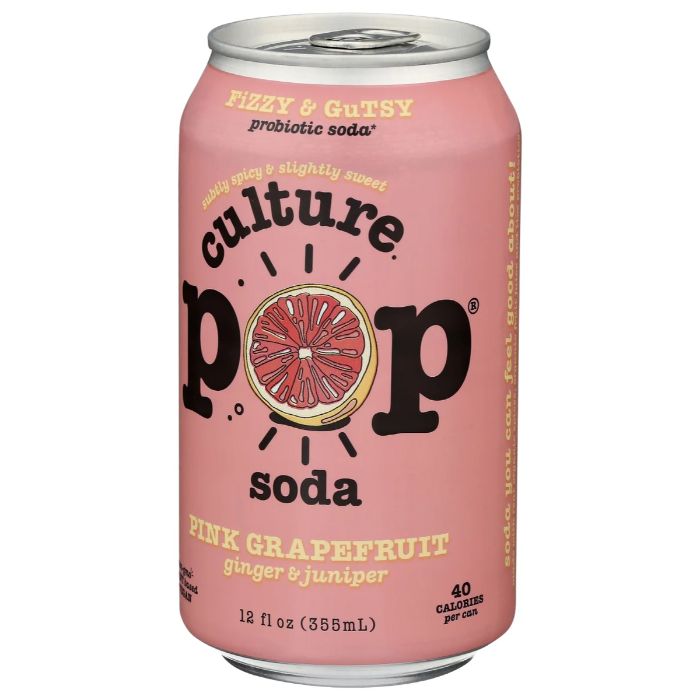 Culture Pop – Soda Probiotic Grapefruit, 12 Fo | Pack Of 12