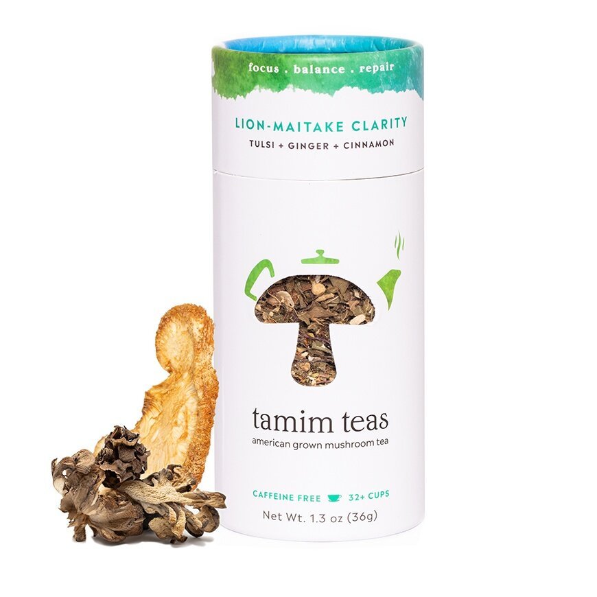 Tamim Teas’s Lion-Maitake Clarity | Maitake & Lion’s Mane Mushroom Tea
