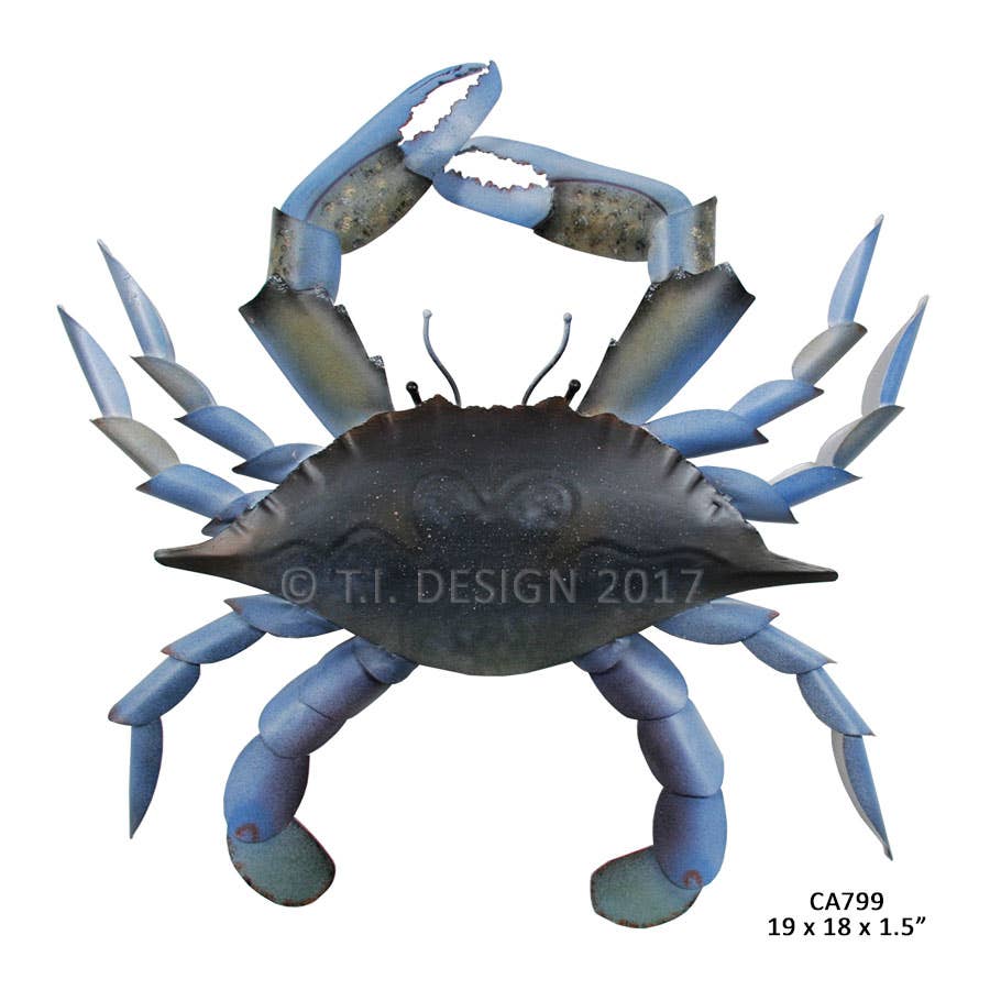 T.I. Design – Blue Claw Crab Med Metal