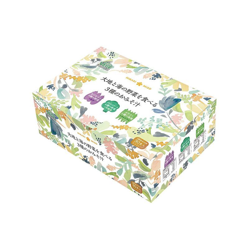 Hikari Miso, Daichi to Umi no Yasai wo taberu, Instant Miso Soup, for 30 cups