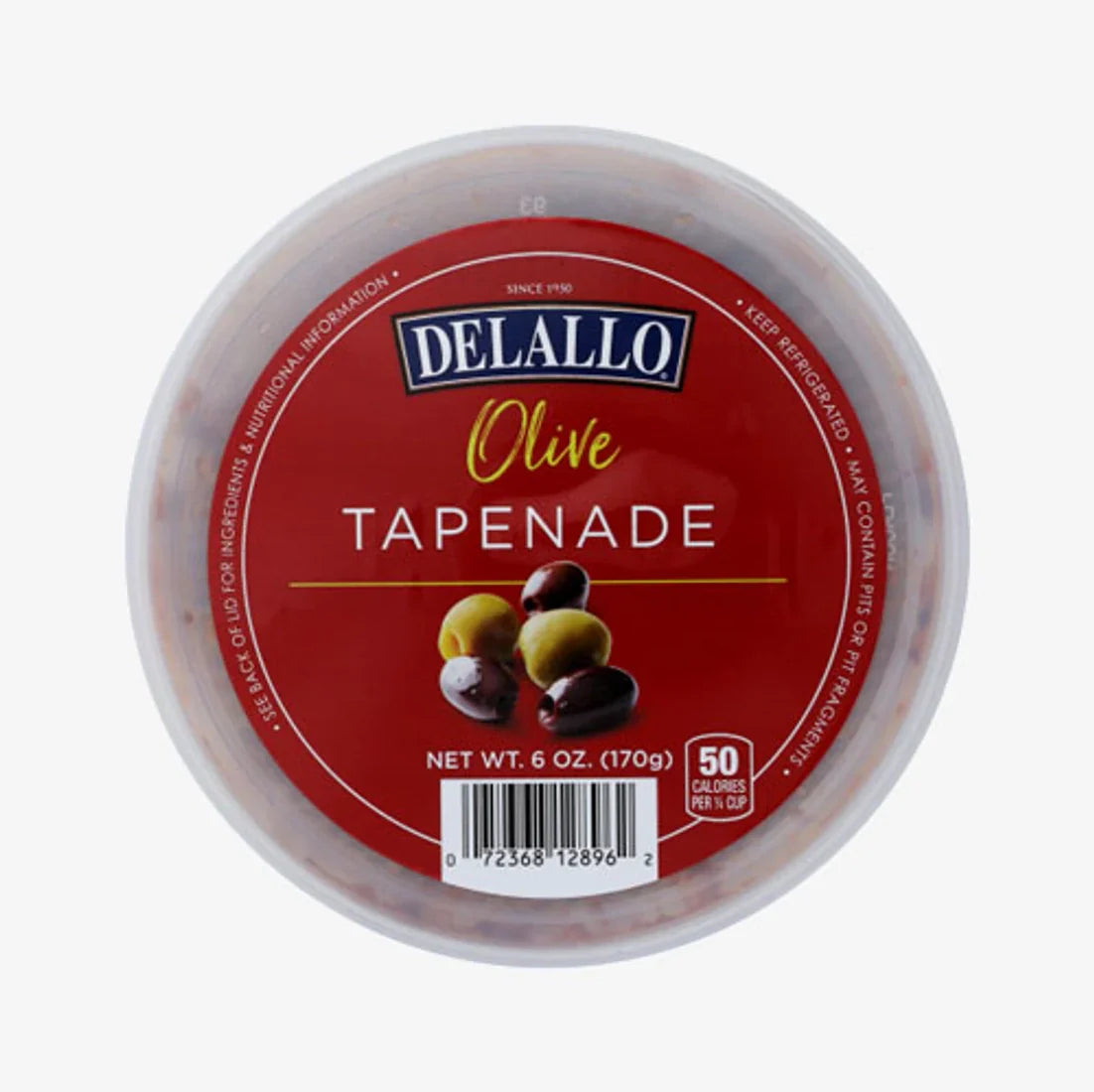 Delallo – Dip Tapenade Olive, 6 Oz (Pack of 6)