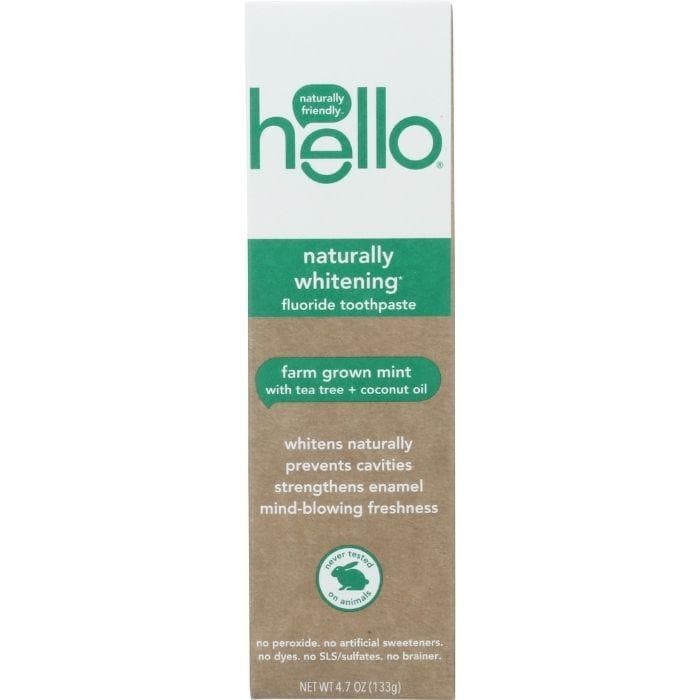 Hello – Naturally Whitening Fluoride Toothpaste, 4.7oz
