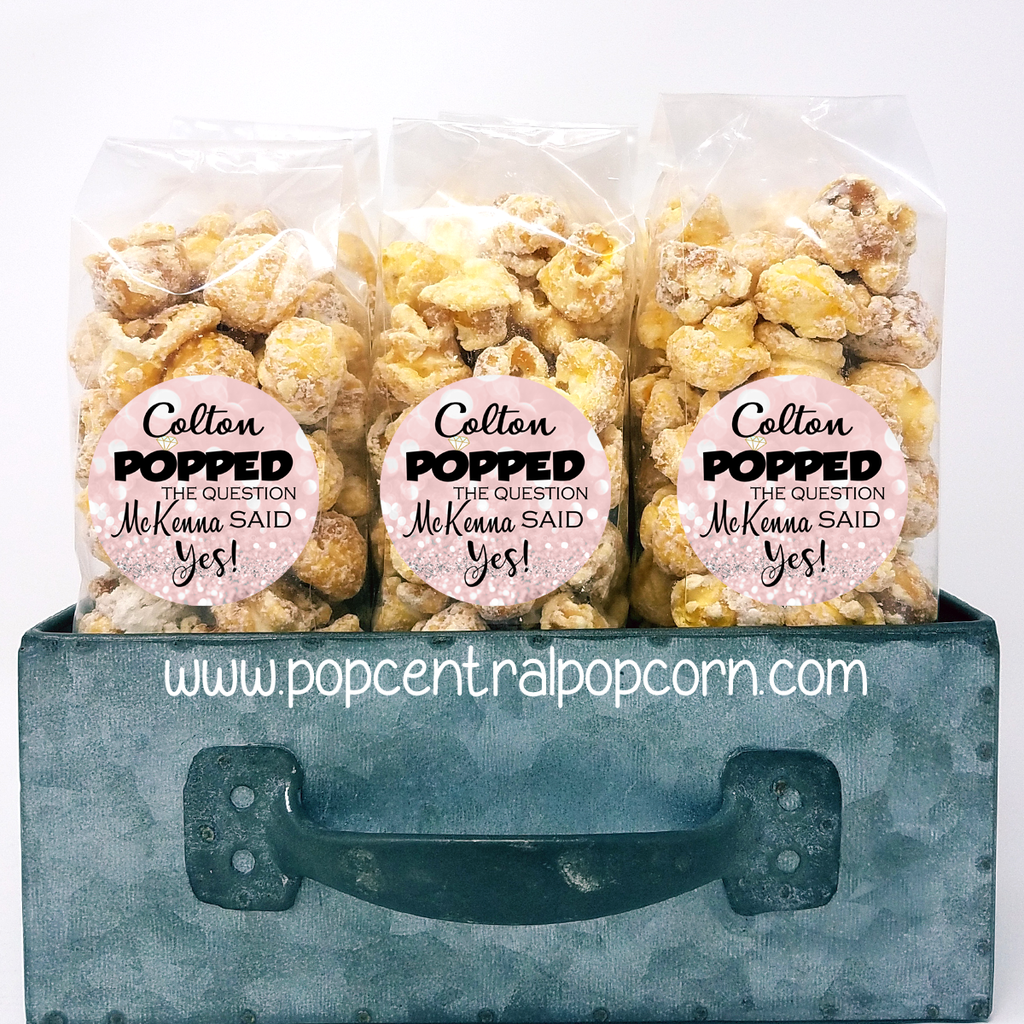 POPPED the Question – Wedding Popcorn Favors