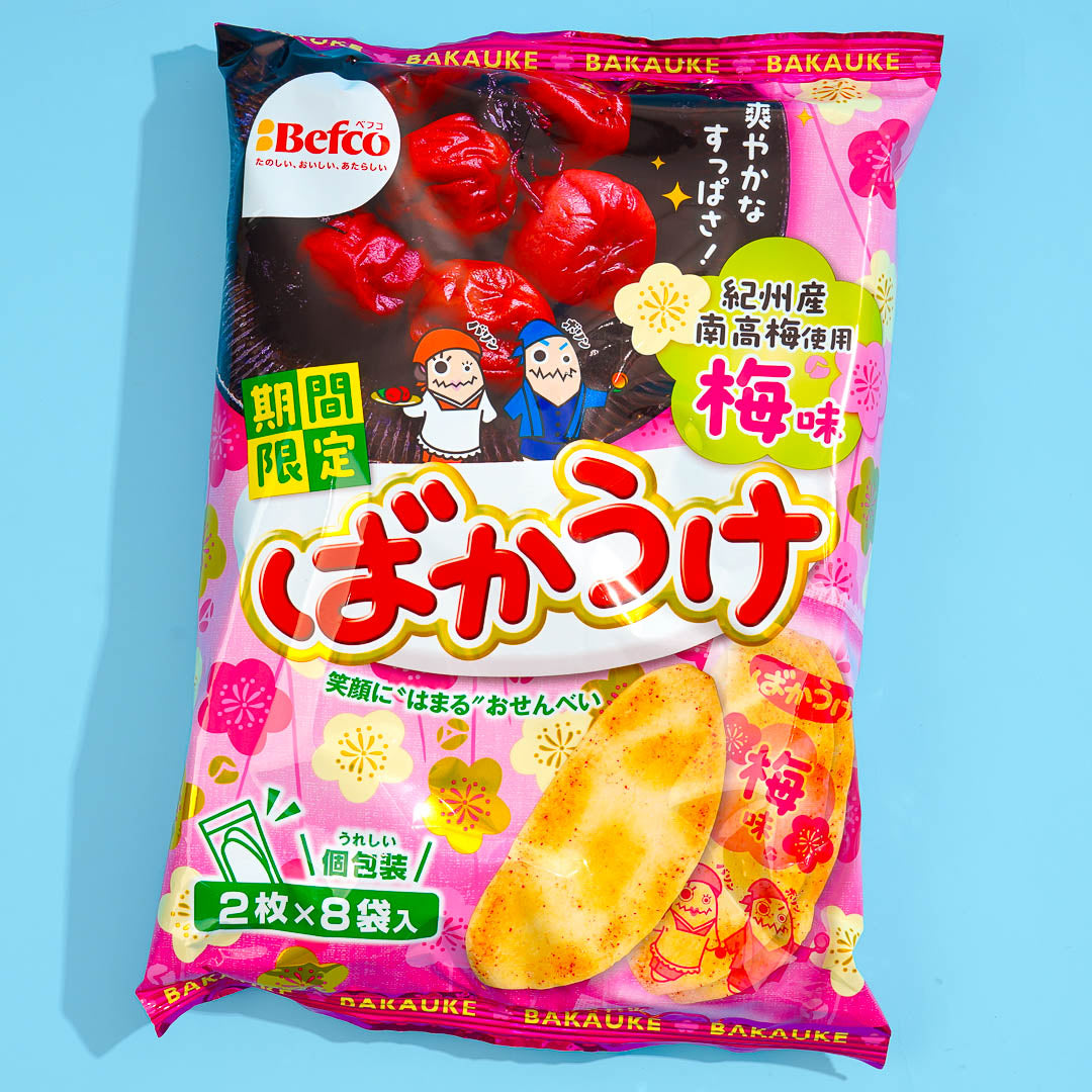 Befco Bakauke Rice Crackers – Plum