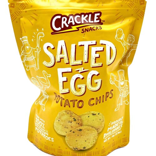 Crackle Snacks – Salted Egg Potato Chips – 70 G