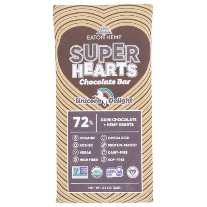 Eaton Hemp – Bar, Chocolate Unicorn Delight, 2.1 OZ – Pack of 12
