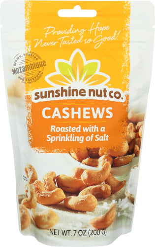 Sunshine Nut Company Cashews Roasted Salted 7 Oz – Pack Of 6